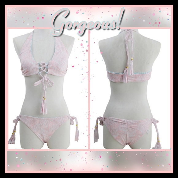 New! Lace Up Bra Front / Deep Scoop Neckline - Picture 2 of 6